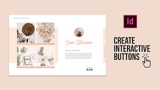 Create interactive buttons in Adobe InDesign [upl. by Helali331]