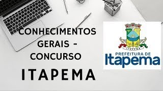 Concurso de ItapemaSC  REVISÃO [upl. by Peterus29]