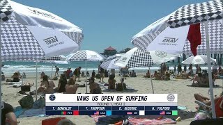 Vans US Open of Surfing Round One Heat 2 [upl. by Anomor]