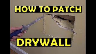 How To Patch a Hole In Drywall  Drywall Repair [upl. by Oicor]