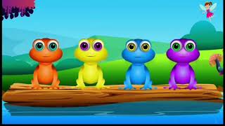 🐸little frogs song🐸cartoon songkids songs [upl. by Alcine]