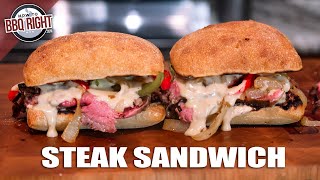 Tailgate Steak Sandwich  The BEST Football Food [upl. by Prudhoe263]