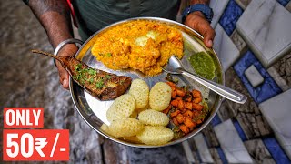 Pure Veg Khichdi Thali Only 50₹  Cheapest Food Of Kolkata  Street Food India [upl. by Tormoria]