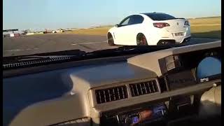 VL Turbo 1100hp  G42 1450 turbo 42psi vs VF R8  Tailem Bend Roll Racing [upl. by Brunhilda]