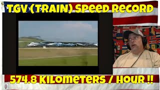 TGV TRAIN Speed Record  REACTION  WOW  yeah  thats fast [upl. by Grazia388]