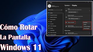 Cómo rotar la pantalla en Windows 11 [upl. by Maroney425]