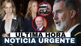 INFANTAS ELENA Y CRISTINA ENVÍAN MENSAJE DESESPERADAS al REY FELIPE por SALUD DEL REY JUAN CARLOS I [upl. by Fitts]