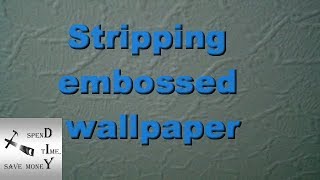 Easiest way to strip woodchip and embossed wallpaper No steamer required [upl. by Yeniffit]