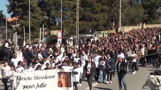 Près de 4000 personnes pour la marche blanche en mémoire de Julie Douib [upl. by Santa]