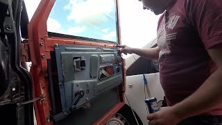 Land Rover Defender Door Repair Remove and replace Defender door cards [upl. by Ahsiemak400]