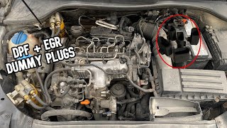 Installing TDI EGR  DPF delete dummy plugs [upl. by Maribelle625]