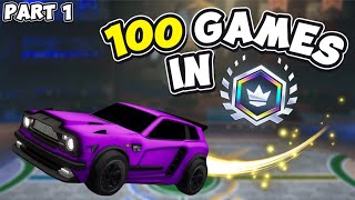 I Played 100 Grand Champion Games In Rocket League Sideswipe Part 1 [upl. by Robina293]