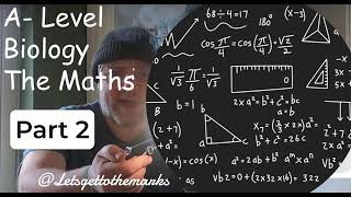 A Level Biology maths part 2 [upl. by Yrem]