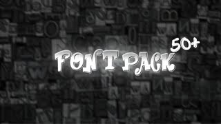 50 Popular Fonts For Editing  Font Pack  dafont [upl. by Attej]