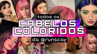 TIK TOK Todos os cabelos coloridos da runscay [upl. by Esidnak]