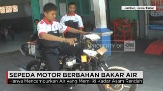 Sepeda Motor Berbahan Bakar Air Karya Siswa Jember [upl. by Edniya]