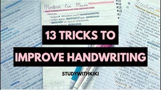 How to make your Handwriting NEATER with 13 SIMPLE TRICKS  How I IMPROVED my HANDWRITING  StudyWit [upl. by Brook]