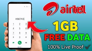 Airtel 1GB Free Data Code 2024  How To Get Free Data On Airtel  Airtel Free Data 5G [upl. by Hcirdeirf760]