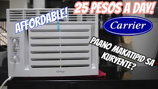 Tipid na AIRCON  Carrier Optima Green Review [upl. by Whetstone602]