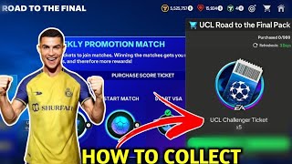 HOW TO GET UCL ROAD TO THE FINAL UCL CHALLENGER TICKET  HOW TO GET UCL TICKET IN FC MOBILE [upl. by Jeremie]