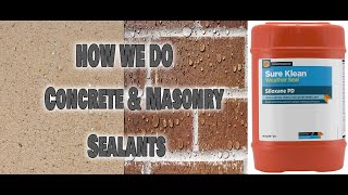 SIloxane PD How We Do Concrete amp Masonry Sealants [upl. by Ferri]