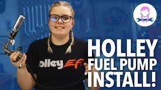 Teenager Installs a HOLLEY EFI Fuel Pump for Her 65 Falcon  Ellies Garage [upl. by Gabbert]