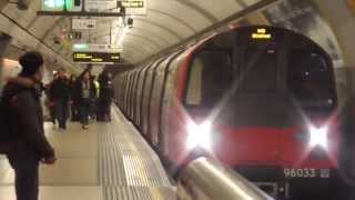 Jubilee line 1996 Stock at Green Park on 010415 [upl. by Braynard]