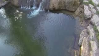 Aerial video of Chickasaw National Recreation Area in SulphurOK [upl. by Eibbed]