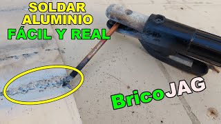 TRUCO Soldar Aluminio fácil y real 100  Un soldador no te enseñará este truco  electrodo grafito [upl. by Aggappora]