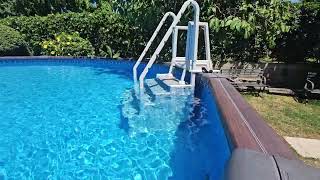 How I maintain crystal clear water in my above ground pool [upl. by Brodench]