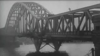 Remagen Bridgehead and Aftermath of the Collapse of the Ludendorff Bridge 1945 [upl. by Aerdnac]