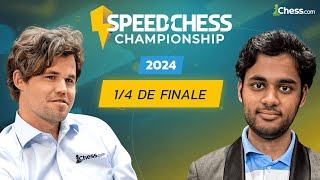 Magnus Carlsen vs Arjun Erigaisi avec BlitzStream et Laurent Fressinet  Speed Chess Ch 2024 [upl. by Ula496]