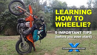 How to wheelie a motorbike five tips before you start︱Cross Training Enduro [upl. by Shaughnessy838]