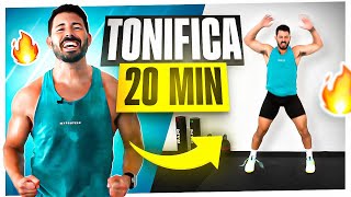 💪 BAJA de PESO y TONIFICA con esta RUTINA de EJERCICIOS de CARDIO y FUERZA en CASA 🏠 [upl. by Aserehs]