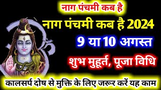 Nag Panchami 2024 । Nag Panchami Kab Hai नाग पंचमी कब है Nag Panchami 2024 kab hai ।Nag Panchami [upl. by Bohlin]