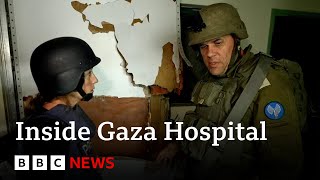 BBC goes inside AlShifa hospital with the Israeli army BBC News [upl. by Novaat]