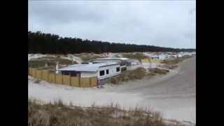 Das Regenbogen Camp Prerow im April 2015 Ostsee Baltic Sea Strand camping Meer Campingplatz [upl. by Elka572]