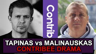 Malinauskas vs Tapinas CONTRIBEE DRAMA  Karalius Reaguoja [upl. by Nikolaus948]