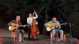 The Rosenberg Trio Poinciana Live Villa del Grumello Como Italy July 2024 Gypsy Jazz gypsyjazz [upl. by Etteiluj]