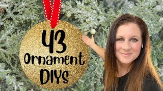 43 EASY Christmas Ornament DIYS to Make This Year [upl. by Heidie697]