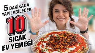 5 Dakikalık EN Güzel 10 Sıcak Ev Yemeği Tarifi  Kebap İskender Bezelye Kuru Fasulye amp Pilav [upl. by Iris]