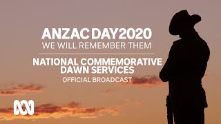 LIVE National Commemorative Dawn Services  Anzac Day 2020  OFFICIAL BROADCAST  ABC Australia [upl. by Ednihek212]