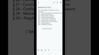 Learn Aphorism §21 §30 in a Minute study homoepathy viralvideo homoepathicmedicine doctor [upl. by Husein985]