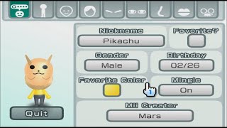 Pikachu  Pokémon  Mii 236 [upl. by Noyk991]