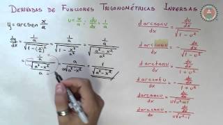 49Derivadas funciones trigonométricas inversas [upl. by Hereld]