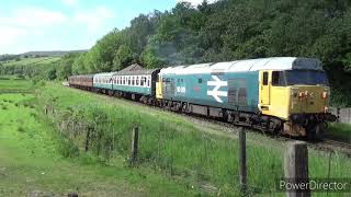 50015 VALIANT thrash and clag on The East Lancashire Railway at various locations [upl. by Aticnemrac618]