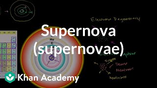 Supernova supernovae  Stars black holes and galaxies  Cosmology amp Astronomy  Khan Academy [upl. by Middleton]