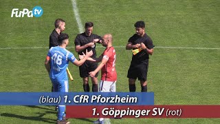 Highlights aus der Begegnung 1 CfR Pforzheim vs 1 Göppinger SV am 492021 [upl. by Morganne393]