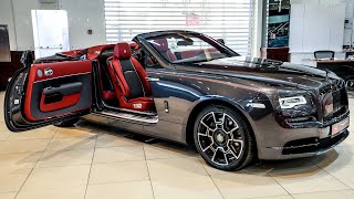 2024 Gray RollsRoyce Dawn Black Badge  SuperLuxury Convertible in Detail [upl. by Nairrad]