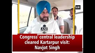 Congress central leadership cleared Kartarpur visit Navjot Singh  Hyderabad News [upl. by Zsuedat]